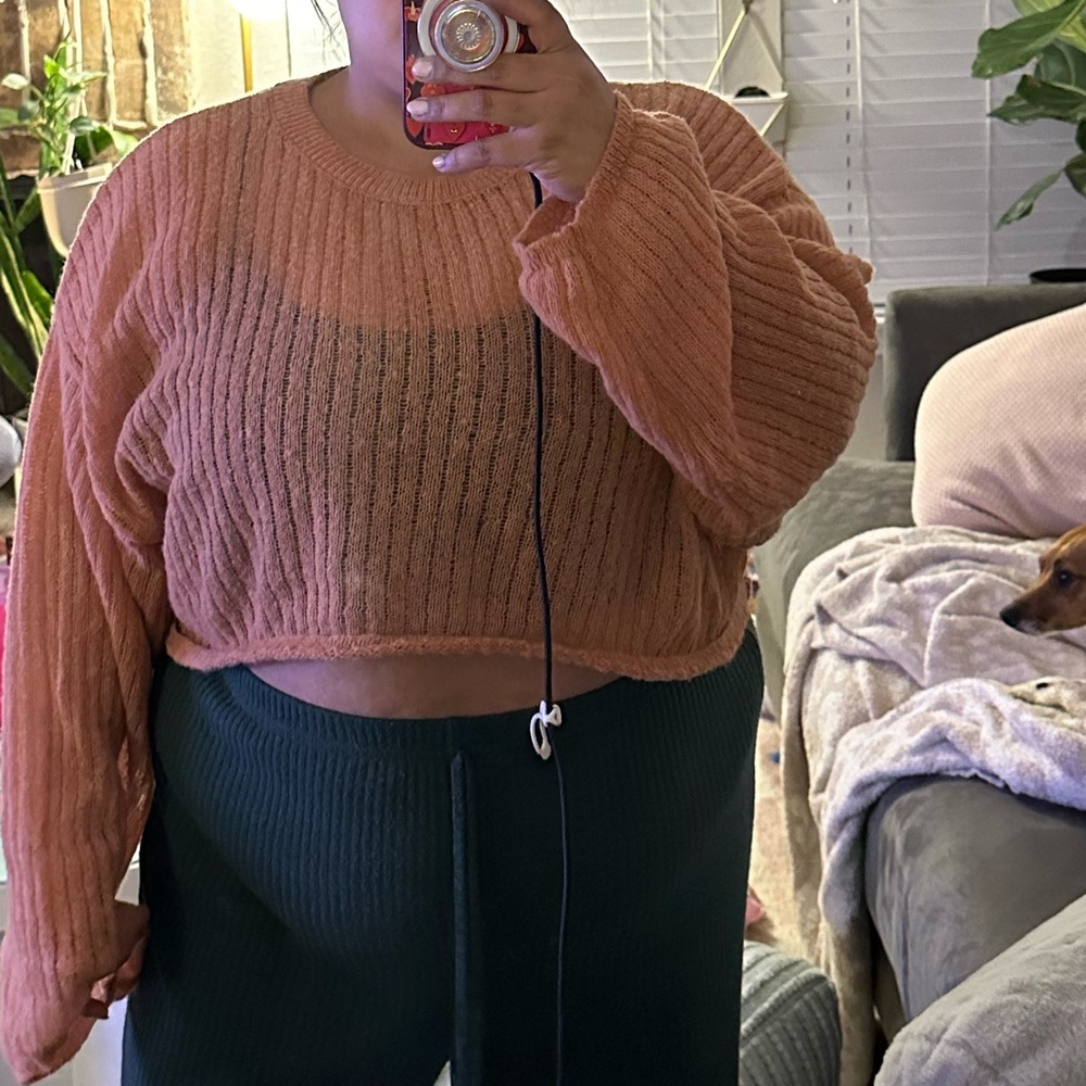 Open knit top - Picture 3 of 3